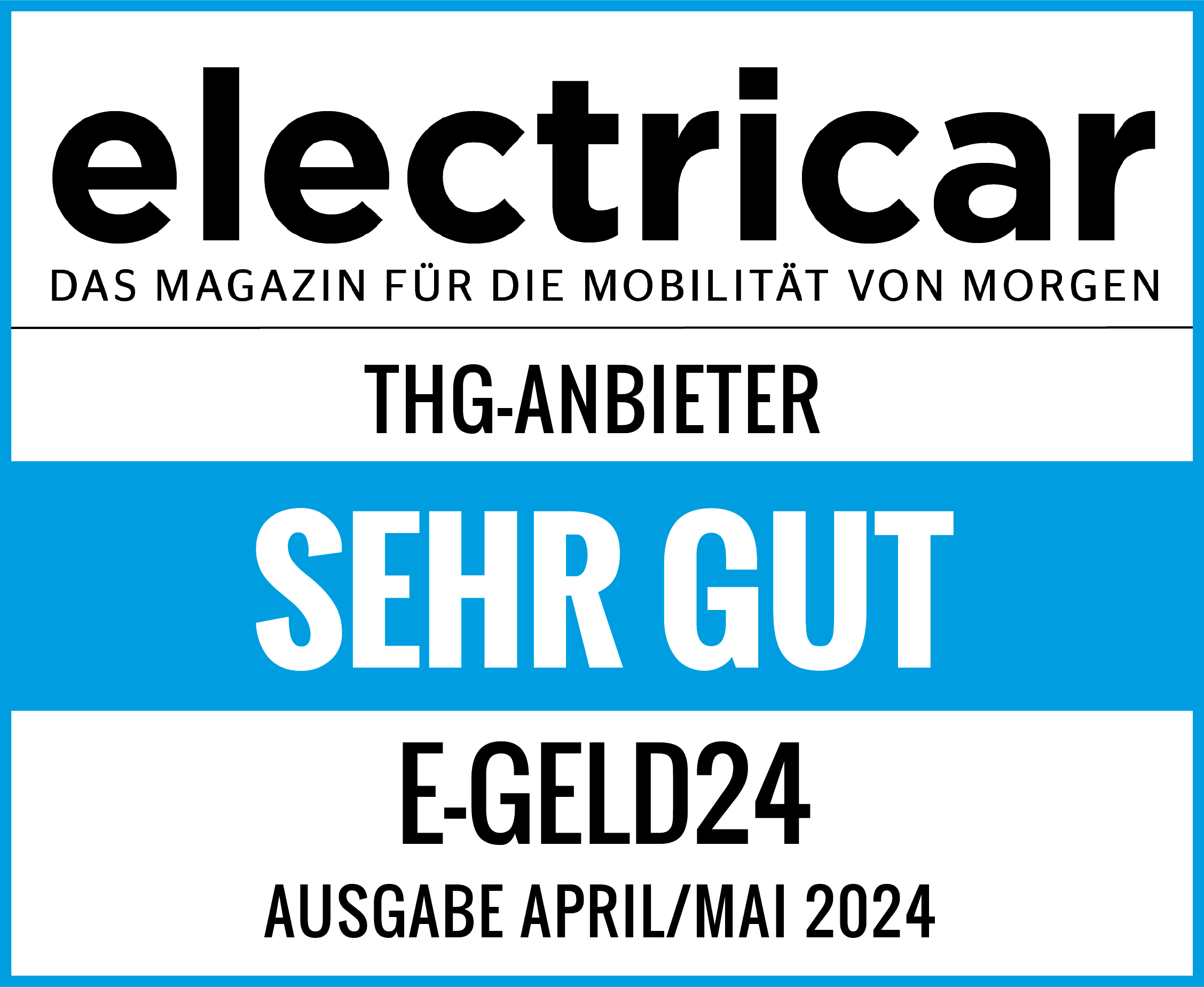 electricar: E-GELD24 sehr guter THG-Anbieter